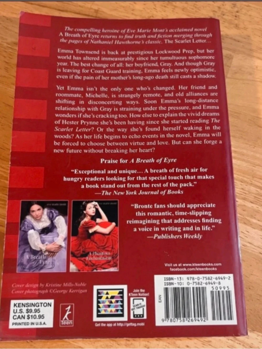 'A Touch of Scarlet' Red Cover Decorative Book